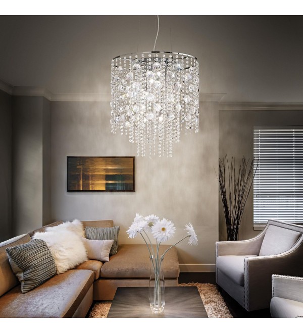 Люстра подвесная Ideal Lux Evasione SP8 Хром G9 044774