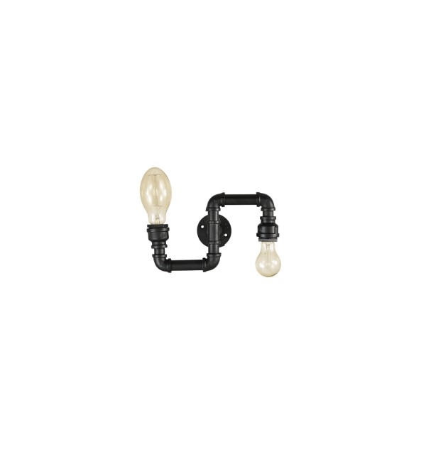 Светильник настенный Ideal Lux Plumber AP2 Черный E27 136691