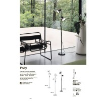 Торшер напольный Ideal Lux Polly PT2 Черный E27 061139