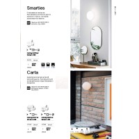 Светильник настенный Ideal Lux Smarties AP1 D14 Белый G9 014814