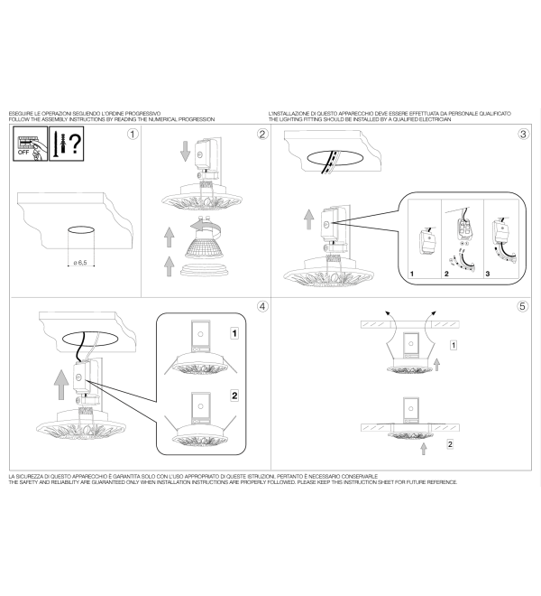 Светильник встраиваемый Ideal Lux Polka FI Античная Латунь GU10 115580
