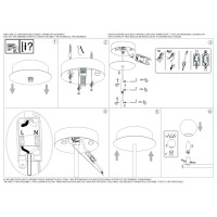 Люстра потолочная Ideal Lux Gourmet PL9 Черный E14 289489