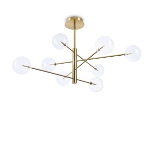Люстра подвесная Ideal Lux Equinoxe SP8 G4 Латунный 275215