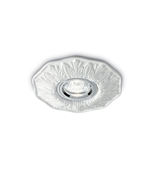 Светильник встраиваемый Ideal Lux Polka FI Белый Гипс GU10 115597