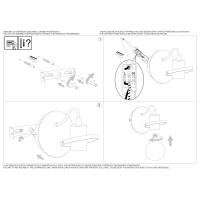 Светильник настенный Ideal Lux Radio AP1 Хром E27 119427