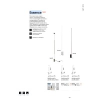 Торшер напольный Ideal Lux Essence PT Round LED 3000K Белый 367163