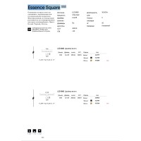 Светильник настенный Ideal Lux Essence AP Square D115 Luce Dir. 3000K Белый 327945