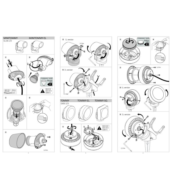 Светильник уличный Ideal Lux Litio AP1 Белый GX53 145303