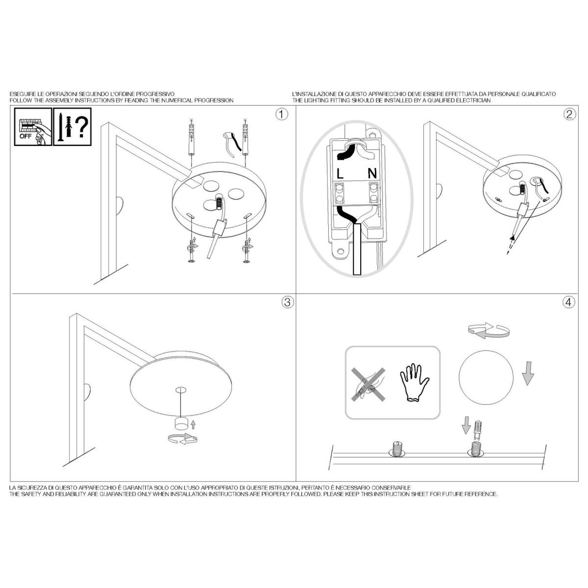 Люстра потолочная Ideal Lux Birds PL5 Черный G9 273631