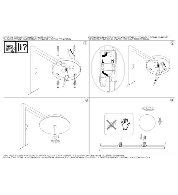 Люстра потолочная Ideal Lux Birds PL5 Черный G9 273631
