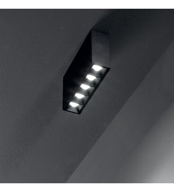 Светильник потолочный Ideal Lux Lika PL 12Вт 3000K Черный 244884
