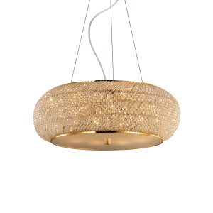 Люстра подвесная Ideal Lux Pasha SP10 Золото E14 082257