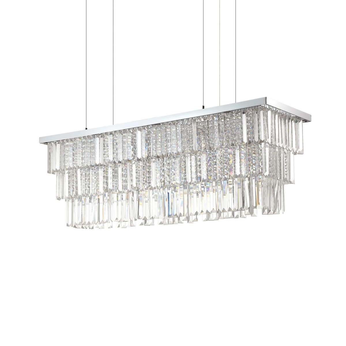 Люстра подвесная Ideal Lux Martinez SP8 Хром E14 166360