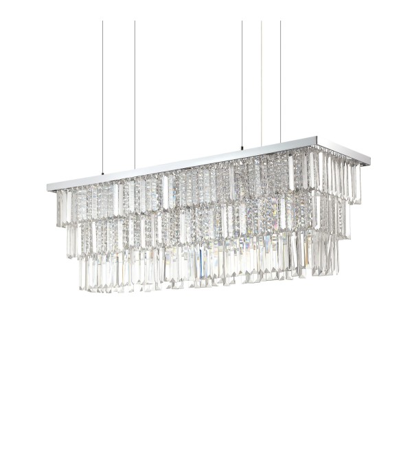 Люстра подвесная Ideal Lux Martinez SP8 Хром E14 166360