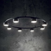 Люстра подвесная Ideal Lux Minor SP5 Round Черный GX53 235516
