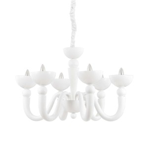 Люстра подвесная Ideal Lux Bon Bon SP6 E14 Белый 093994