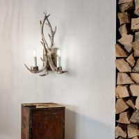 Светильник настенный Ideal Lux Chalet AP2 Бежевый E14 115511