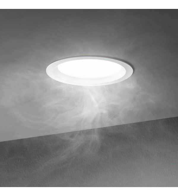 Светильник встраиваемый Ideal Lux Basic FI Round IP65 Белый 3000К LED 312118