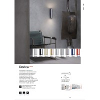 Светильник настенный Ideal Lux Dorica AP1 Стальной 3000К LED 366326