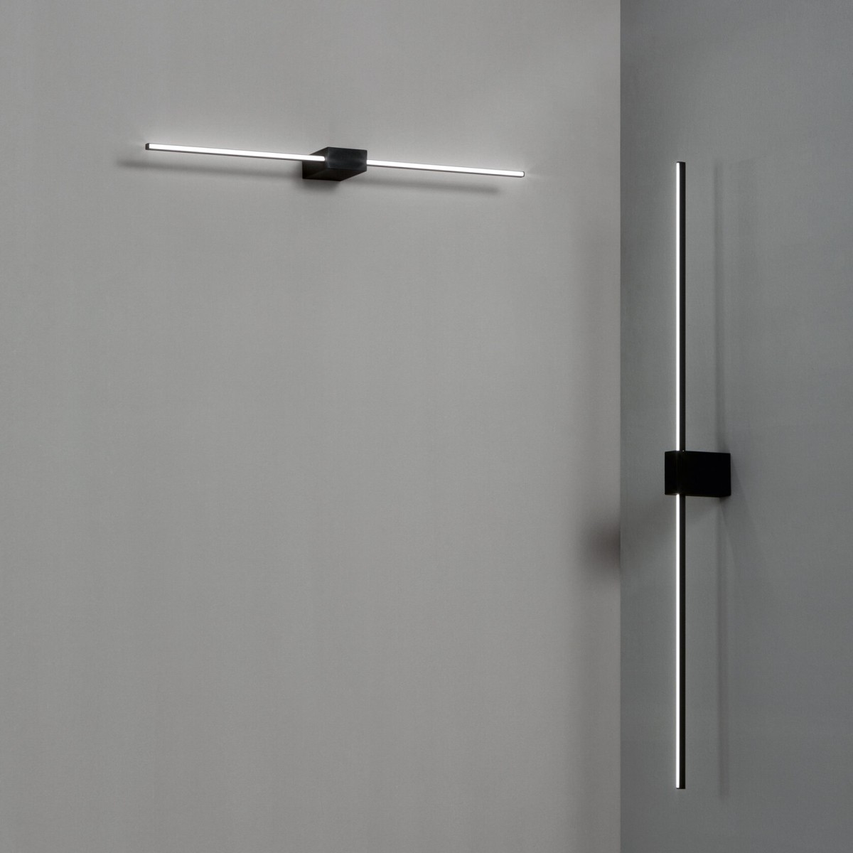 Светильник настенный Ideal Lux Essence AP Square D075 luce Dir. 3000K Черный 311760