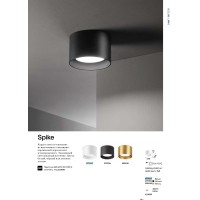Светильник потолочный Ideal Lux Spike LED PL Черный 3000К 336008