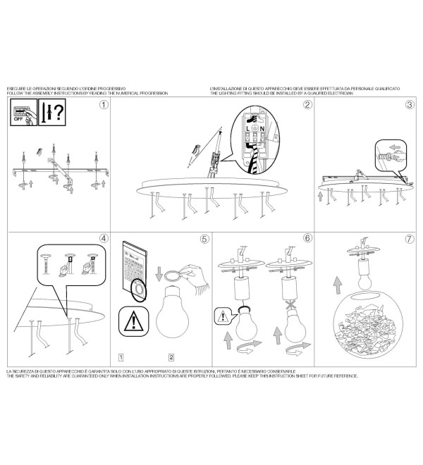Люстра подвесная Ideal Lux Mapa Max SP5 E27 Хром 091112