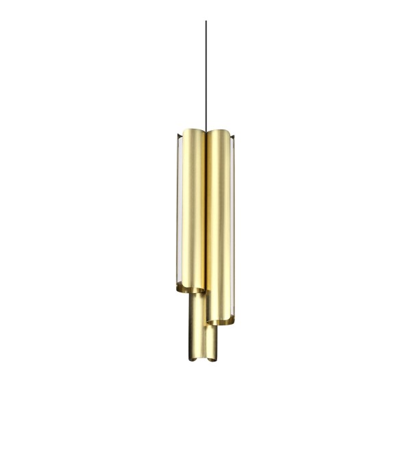Светильник подвесной Ideal Lux Dorica SP3 D90 Латунь 3000К LED 366494