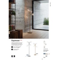 Торшер напольный Ideal Lux Equinoxe PT4 G4 Хром 290959