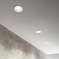 Светильник встраиваемый Ideal Lux Game Trim Round 05W 3000K LED Белый / Золото 349084