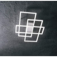 Люстра потолочная Ideal Lux Frame PL Quadrato Белый 3000К 230702