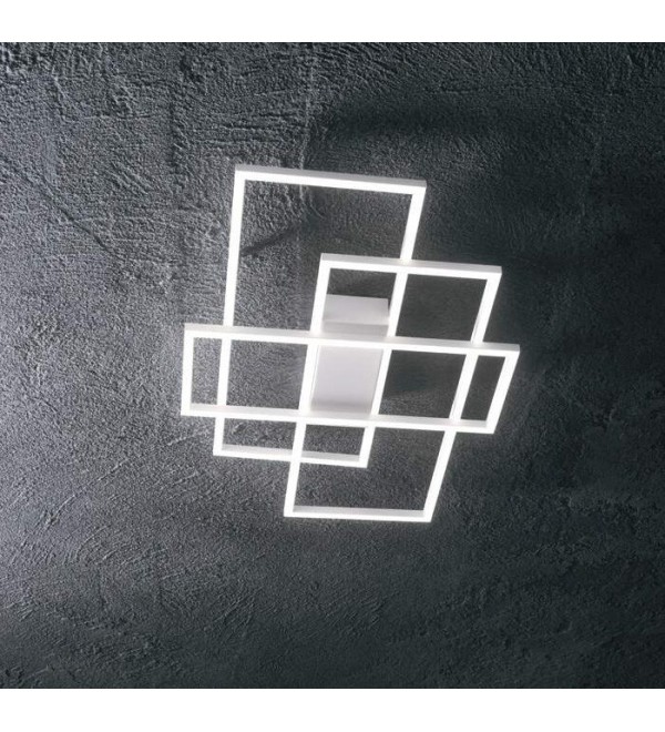 Люстра потолочная Ideal Lux Frame PL Quadrato Белый 3000К 230702