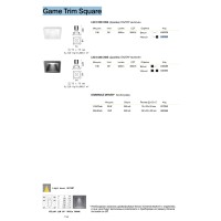 Светильник встраиваемый Ideal Lux Game Trim Square LED Черный 2700К 285436