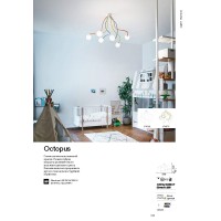 Люстра потолочная Ideal Lux Octopus PL6 Белый G9 174921