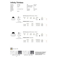 Светильник встраиваемый Ideal Lux Infinity FI Trimless 07W 3000K LED Черный 356129