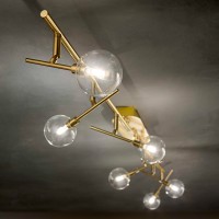 Светильник потолочный Ideal Lux Maracas PL6 Латунь G4 200361