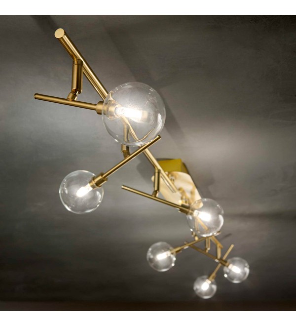 Светильник потолочный Ideal Lux Maracas PL6 Латунь G4 200361