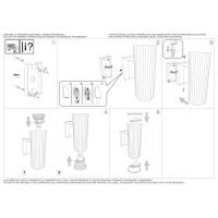 Светильник уличный Ideal Lux Base AP2 Черный GU10 129433