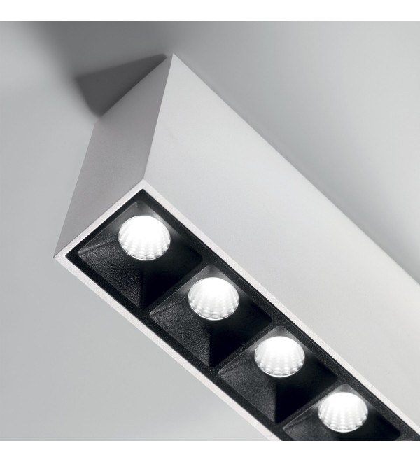 Светильник потолочный Ideal Lux Lika PL 6Вт 3000K Черный 369877
