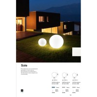 Светильник садово-парковый Ideal Lux Sole PT1 D40 Опал E27 191621