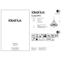 Люстра подвесная Ideal Lux Corte SP12 Ржавчина E14 097671
