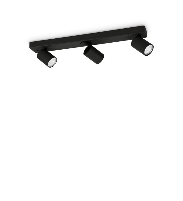 Светильник потолочный Ideal Lux Rudy PL3 Round Черный GU10 229058