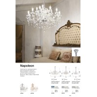 Люстра подвесная Ideal Lux Napoleon SP18 Хром E14 167268
