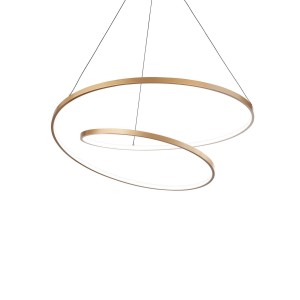 Люстра подвесная Ideal Lux Oz SP D060 On-Off 3000K Латунь LED 269443