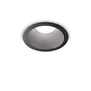 Светильник встраиваемый Ideal Lux Game Trim Round 11Вт LED IP65 Черный 3000К 327754
