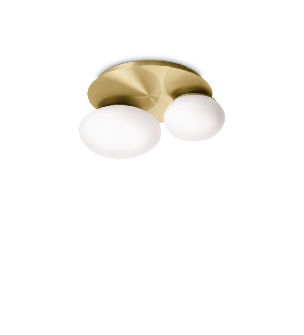 Светильник настенный Ideal Lux Ninfea AP2 G9 Латунь 346533