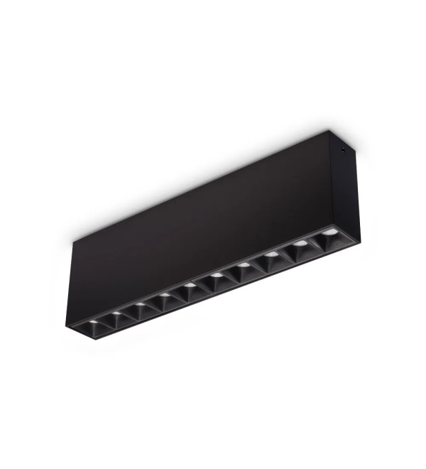 Светильник потолочный Ideal Lux Lika PL 21Вт 3000K Черный 369945