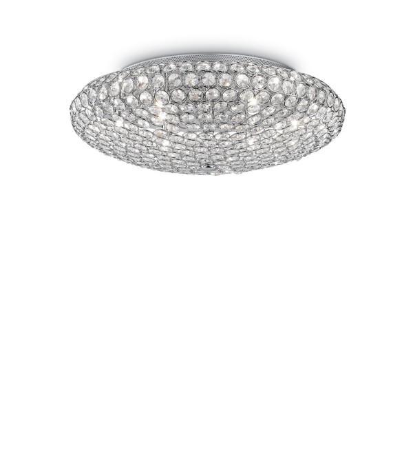 Люстра потолочная Ideal Lux King PL9 Хром G9 073255