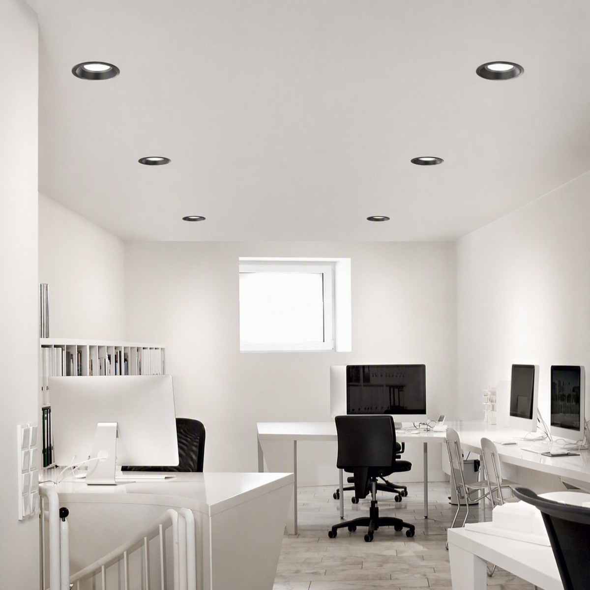 Светильник встраиваемый Ideal Lux Off FI 28W 4000K LED Черный 266589