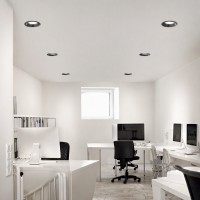 Светильник встраиваемый Ideal Lux Off FI 28W 4000K LED Черный 266589