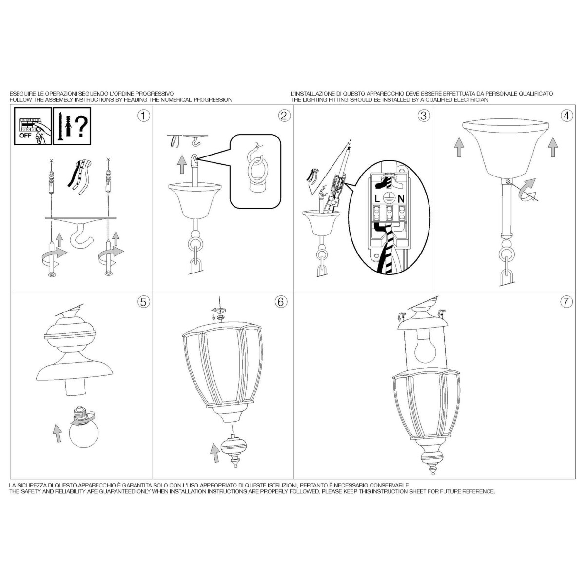 Светильник подвесной Ideal Lux Norma SP1 Латунь античная E27 005911